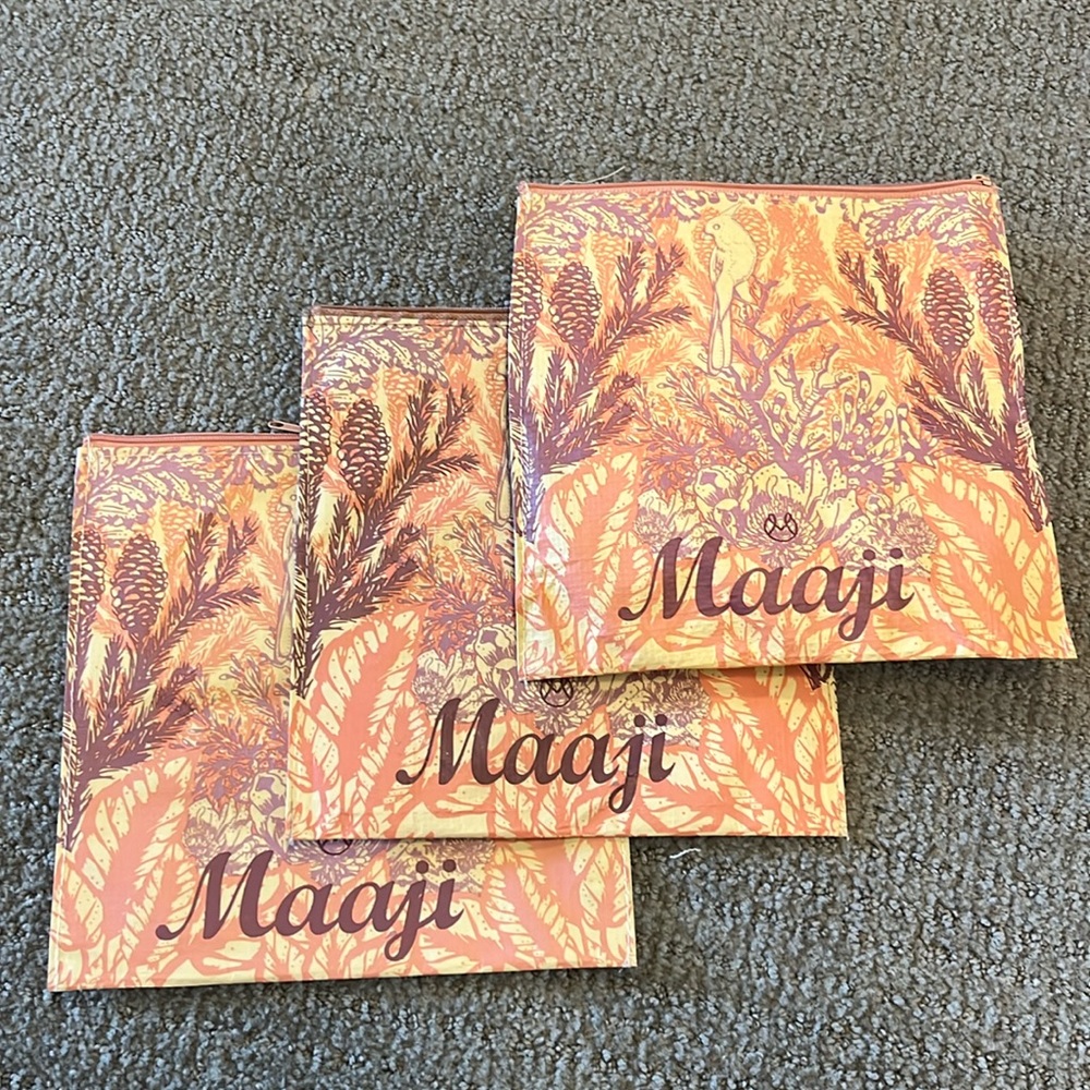 Maaji wet/dry bags. Never used 8” by 8”